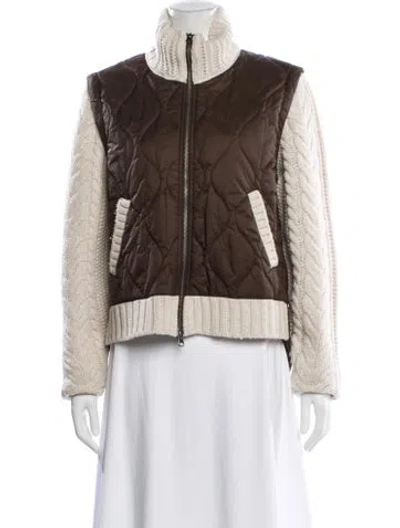 Pre-owned Veronica Beard Nylon Jacket In Brown
