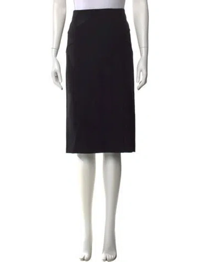 Pre-owned Veronica Beard Nylon Knee-length Skirt In Black