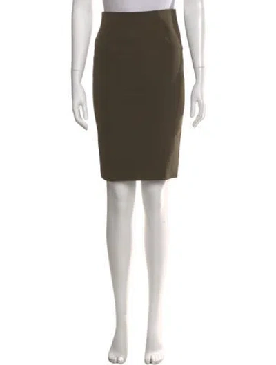 Pre-owned Veronica Beard Nylon Knee-length Skirt In Green