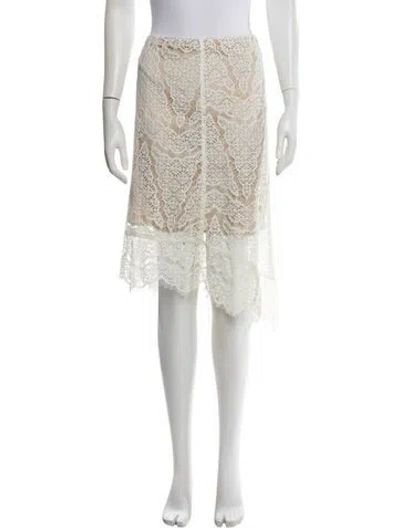 Pre-owned Veronica Beard Nylon Knee-length Skirt In Neutral