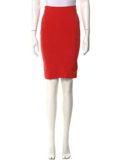 Pre-owned Veronica Beard Nylon Knee-length Skirt In Red