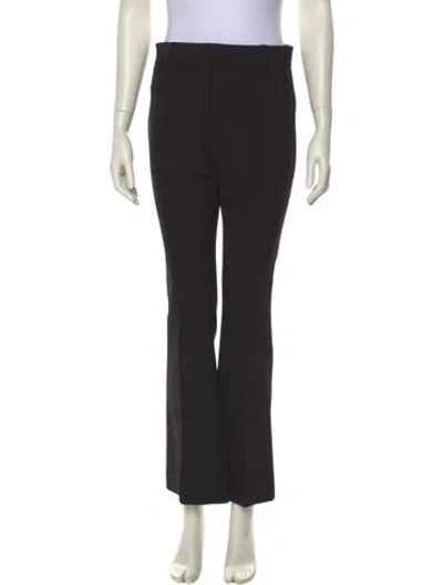 Pre-owned Veronica Beard Nylon Straight Leg Pants In Black