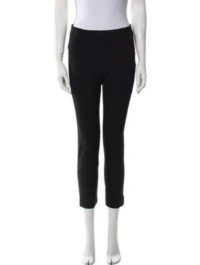Pre-owned Veronica Beard Nylon Straight Leg Pants In Black