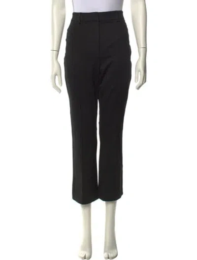 Pre-owned Veronica Beard Nylon Straight Leg Pants In Black