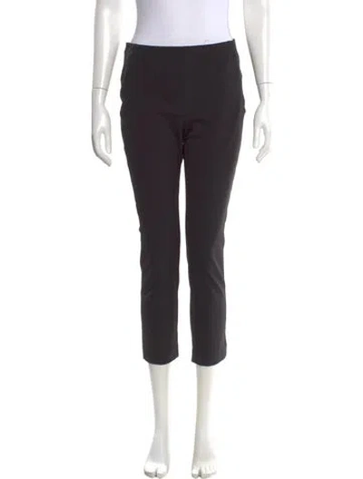 Pre-owned Veronica Beard Nylon Straight Leg Pants In Black