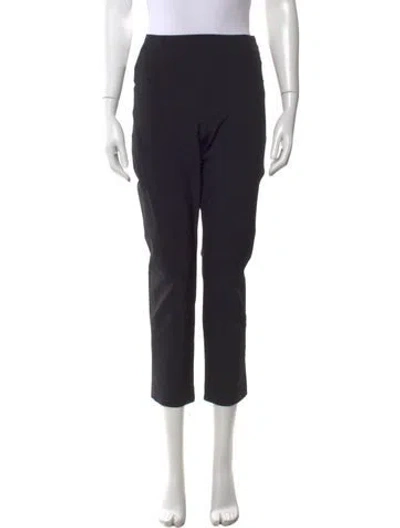 Pre-owned Veronica Beard Nylon Straight Leg Pants In Black