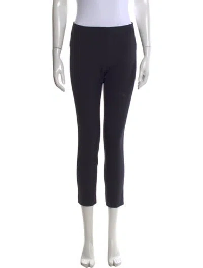 Pre-owned Veronica Beard Nylon Straight Leg Pants In Black
