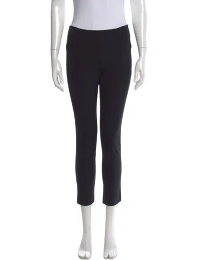 Pre-owned Veronica Beard Nylon Straight Leg Pants In Black