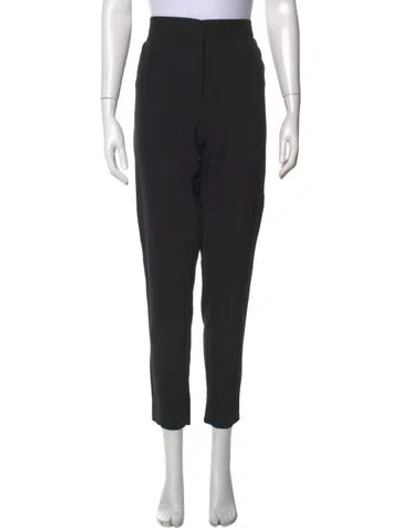 Pre-owned Veronica Beard Nylon Straight Leg Pants In Black