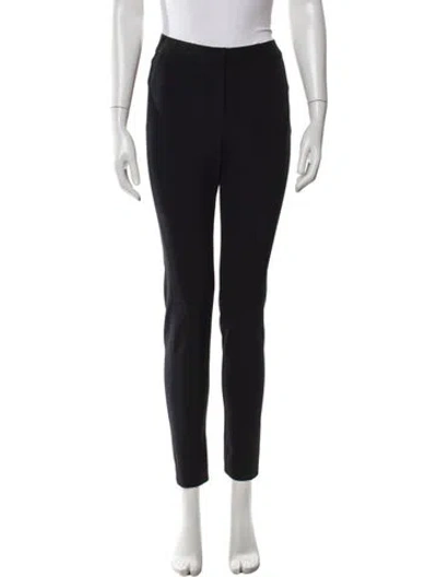 Pre-owned Veronica Beard Nylon Straight Leg Pants In Black