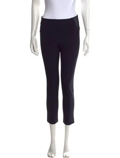 Pre-owned Veronica Beard Nylon Straight Leg Pants In Black