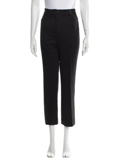 Pre-owned Veronica Beard Nylon Straight Leg Pants In Black