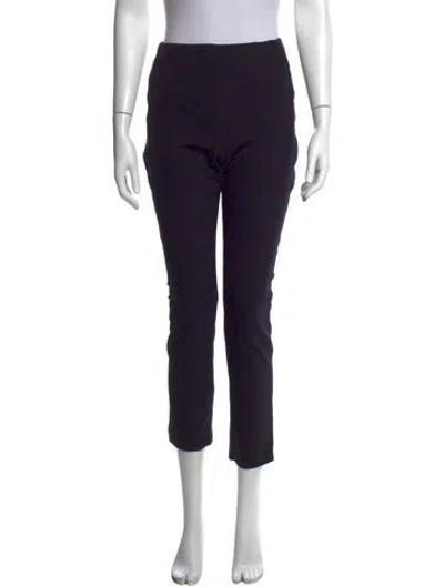 Pre-owned Veronica Beard Nylon Straight Leg Pants In Black