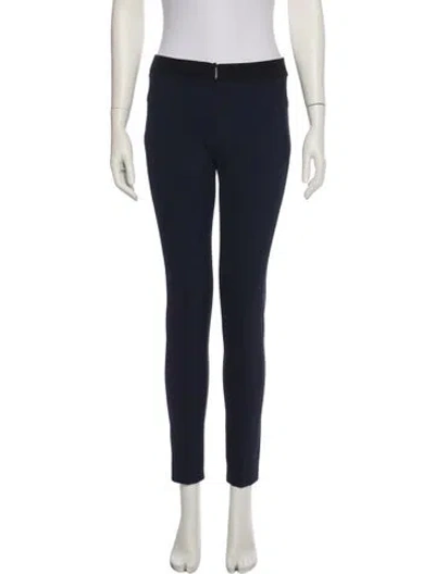 Pre-owned Veronica Beard Nylon Straight Leg Pants In Blue