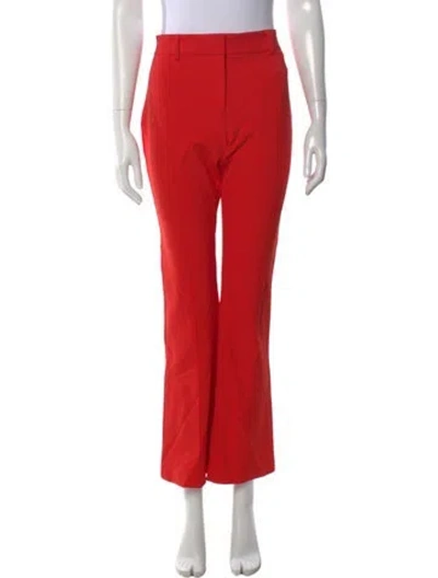 Pre-owned Veronica Beard Nylon Straight Leg Pants In Red