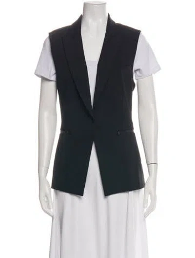 Pre-owned Veronica Beard Nylon Vest In Black