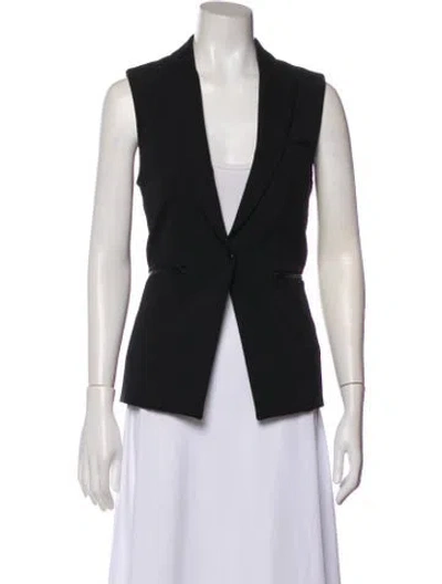 Pre-owned Veronica Beard Nylon Vest In Black