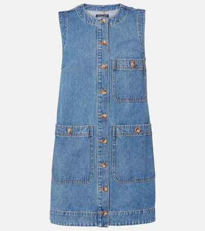 VERONICA BEARD OAKLEY DENIM MINIDRESS
