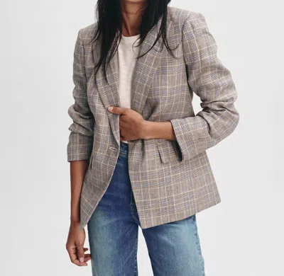 Veronica Beard Obie Dickey Jacket In Off White Multi In Gray