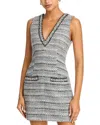 Veronica Beard Odele Embellished Mini Dress In Gray