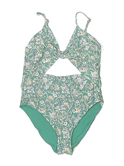Pre-owned Veronica Beard One Piece Swimsuit In Green