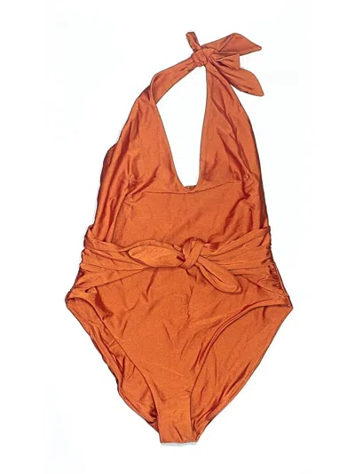 Pre-owned Veronica Beard One Piece Swimsuit In Orange