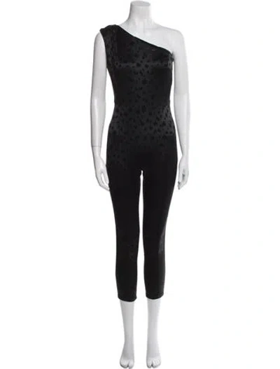Pre-owned Veronica Beard One-shoulder Jumpsuit In Black
