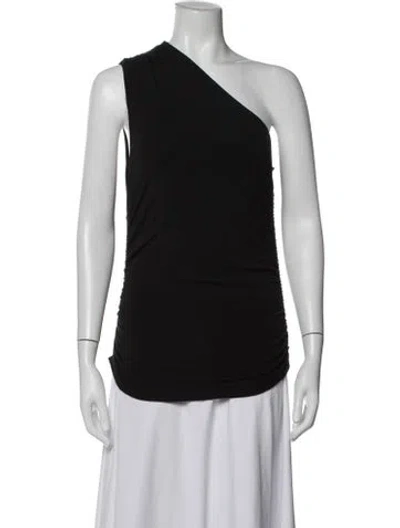 Pre-owned Veronica Beard One-shoulder Long Dress In Black