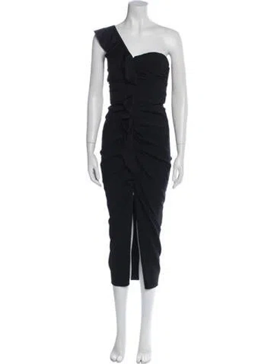 Pre-owned Veronica Beard One-shoulder Long Dress In Blue