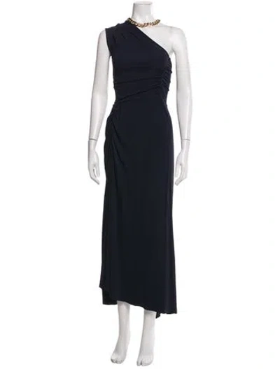 Pre-owned Veronica Beard One-shoulder Long Dress In Blue