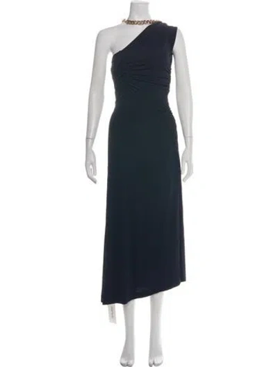 Pre-owned Veronica Beard One-shoulder Long Dress In Blue