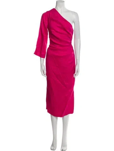 Pre-owned Veronica Beard One-shoulder Long Dress W/ Tags In Pink
