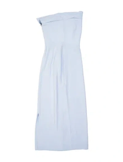 Pre-owned Veronica Beard One-shoulder Midi Length Dress In Blue