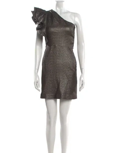Pre-owned Veronica Beard One-shoulder Mini Dress