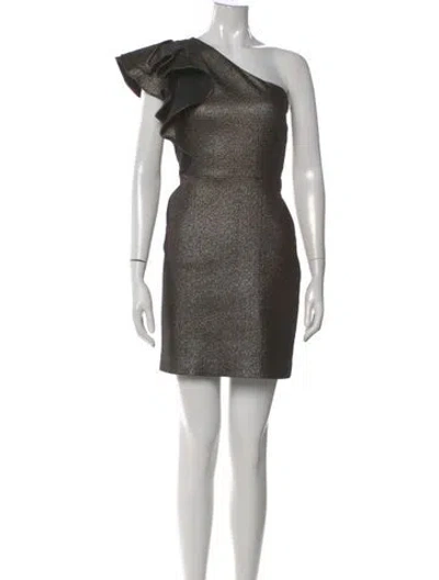Pre-owned Veronica Beard One-shoulder Mini Dress