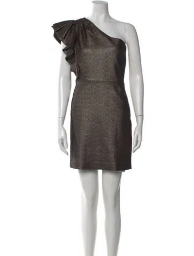 Pre-owned Veronica Beard One-shoulder Mini Dress