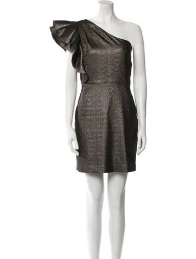 Pre-owned Veronica Beard One-shoulder Mini Dress In Blue