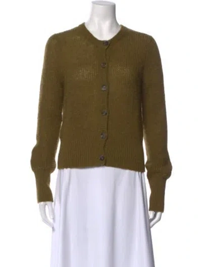 Pre-owned Veronica Beard Open Front Sweater In Green
