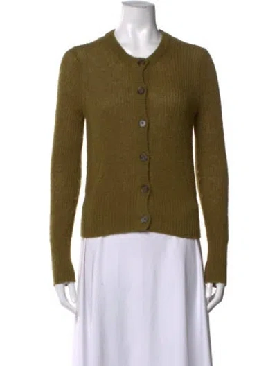 Pre-owned Veronica Beard Open Front Sweater In Green