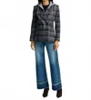 Veronica Beard Oria Plaid Wool Blend Dickey Jacket In Black