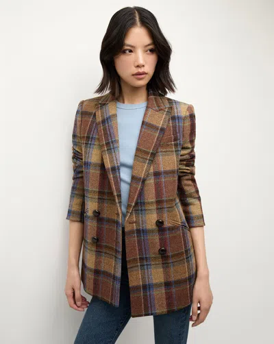 Veronica Beard Oria Dickey Jacket In Russet Multi