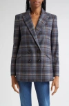 Veronica Beard Oria Plaid Wool Blend Dickey Jacket In Multi