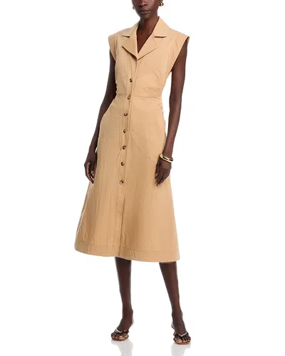 Veronica Beard Orla Midi Dress In Brown