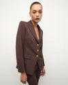 Veronica Beard Orlane Dickey Jacket In Dark Chocolate