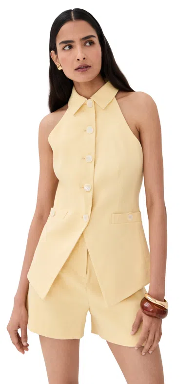 Veronica Beard Orlinda Vest Chamomile