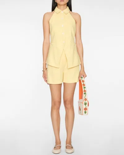 Veronica Beard Orlinda Vest In Chamomille In Multi