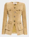 Veronica Beard Cargo Orrin Jacket Desert Khaki In Brown