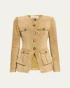 Veronica Beard Cargo Orrin Jacket Desert Khaki In Brown