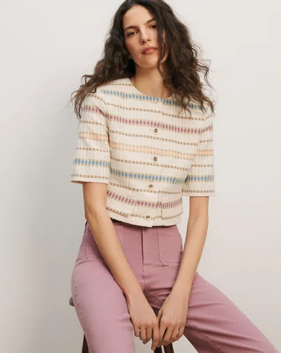 Veronica Beard Orville Striped Jacket In Multi