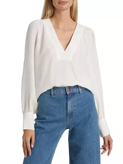 Veronica Beard Osler Top In Off White